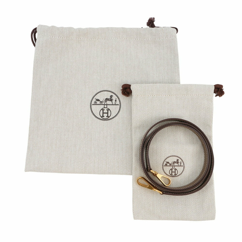 愛馬仕 Evelyne TPM Sellier Etoupe Epsom K 印章女士手提包-11