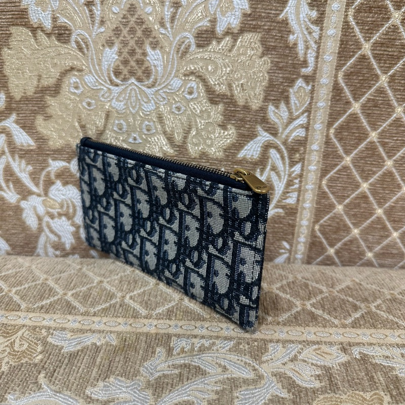 Dior 藍緹花布金釦Saddle二合一鏈帶斜背包S5614CTZQ-5