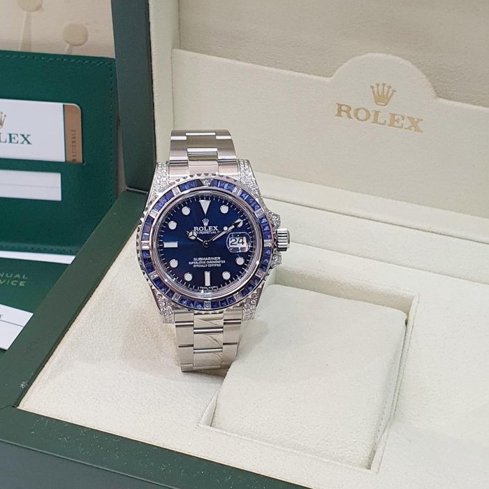 【大眾名錶】ROLEX勞力士 116610LN改116659SABR 2018/01卡 渣男 精鑲藍寶石圈/鑽腳 耀眼奪目 B1143-3