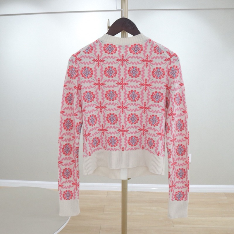 CHANEL香奈兒花朵針織開衫100%羊絨，34碼 配件無-1