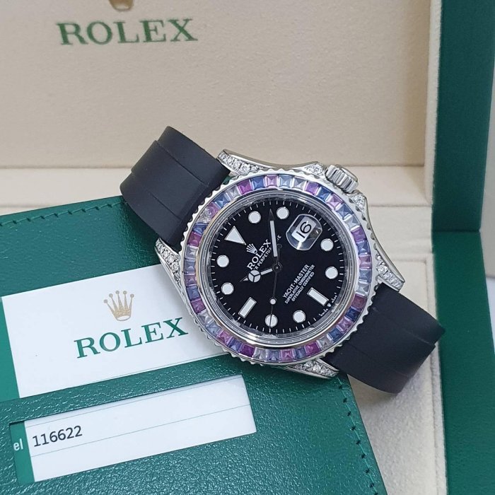【大眾名錶】ROLEX 勞力士116622 改126679SABR 冰川彩寶 2017/06 後加寶石 B857-2