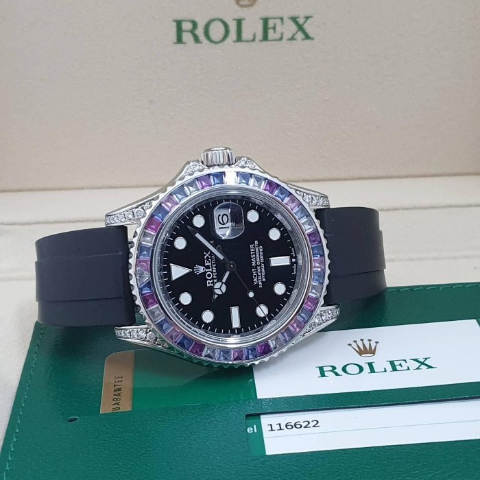 【大眾名錶】ROLEX 勞力士116622 改126679SABR 冰川彩寶 2017/06 後加寶石 B857-4