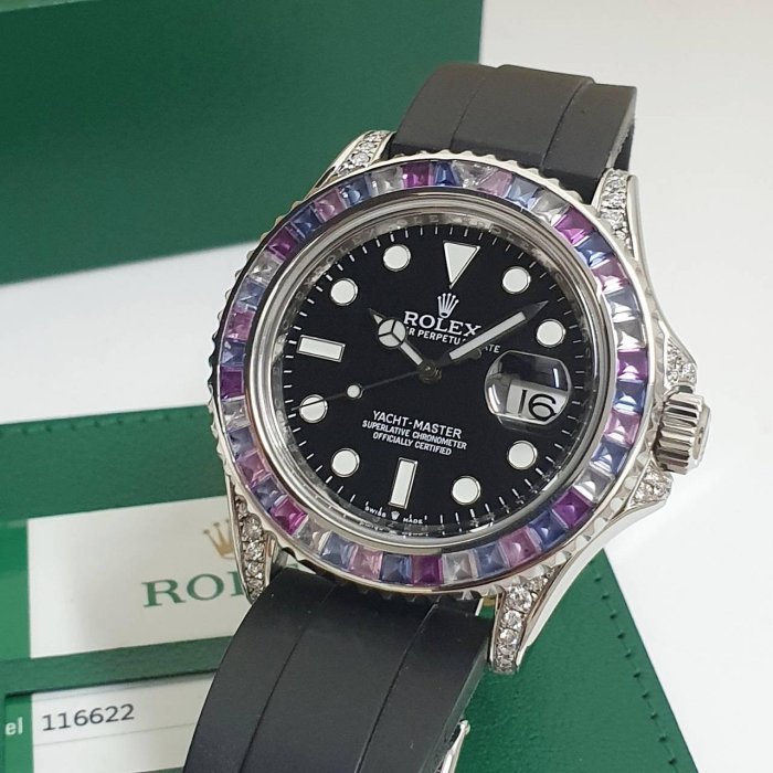 【大眾名錶】ROLEX 勞力士116622 改126679SABR 冰川彩寶 2017/06 後加寶石 B857-7
