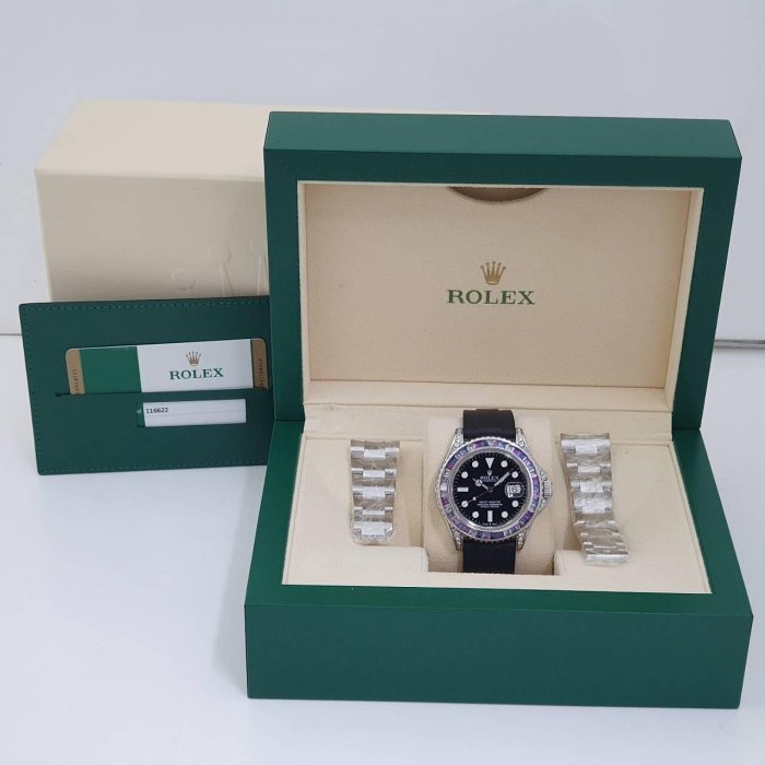 【大眾名錶】ROLEX 勞力士116622 改126679SABR 冰川彩寶 2017/06 後加寶石 B857-8