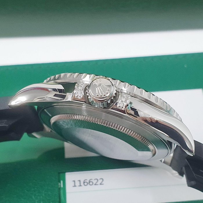 【大眾名錶】ROLEX 勞力士 116622改126679SABR 冰川彩寶 2019/02卡 後加寶石鑽圈 鑽腳 B277-5