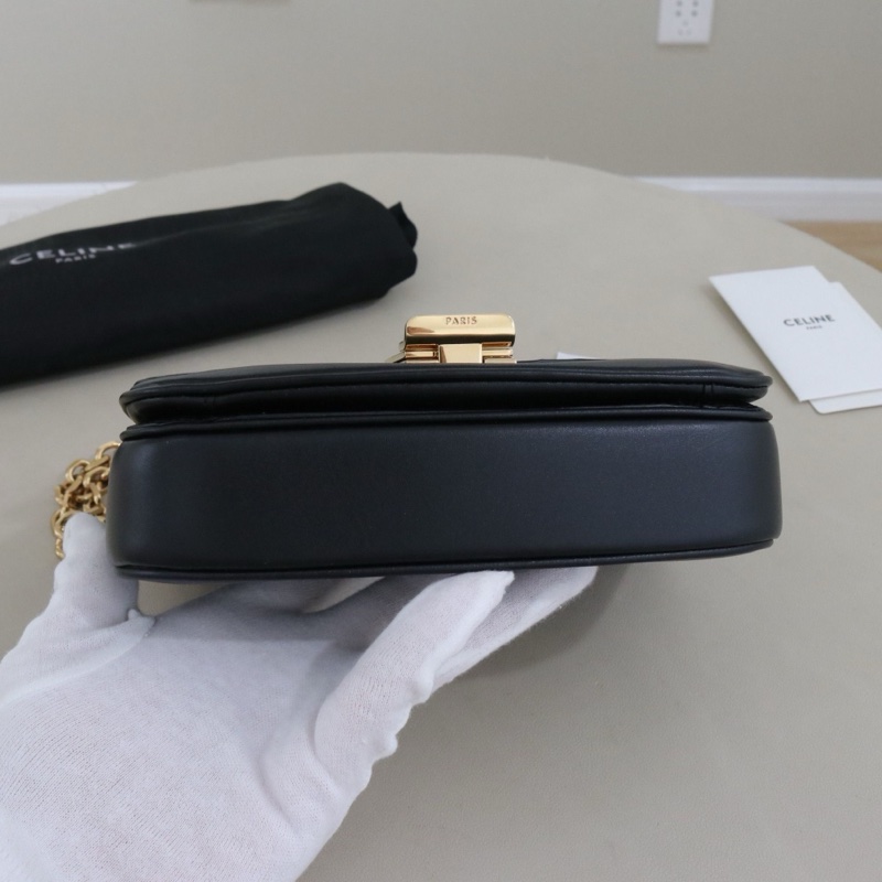 閒置新 未使用 Celine C bag小號,黑色牛皮 尺寸19*14.5*6,配件防塵袋-2