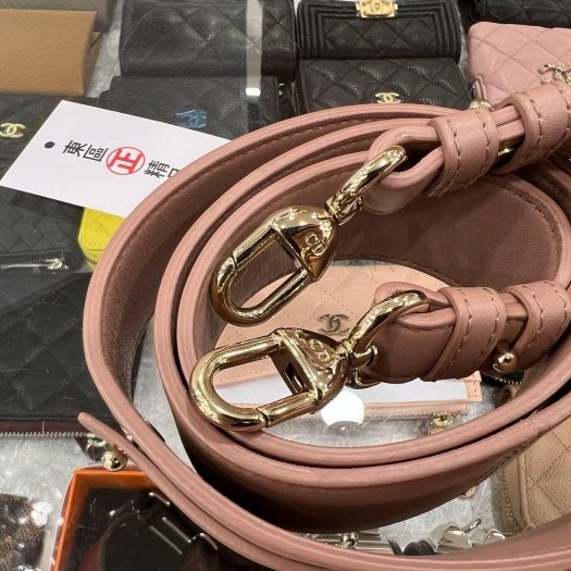 東區正精品㊣CHRISTIAN DIOR LADY 迪奧玫瑰粉色全皮5格金色吊飾金釦拉鍊肩背包手提包黛妃包 RZ5163-8