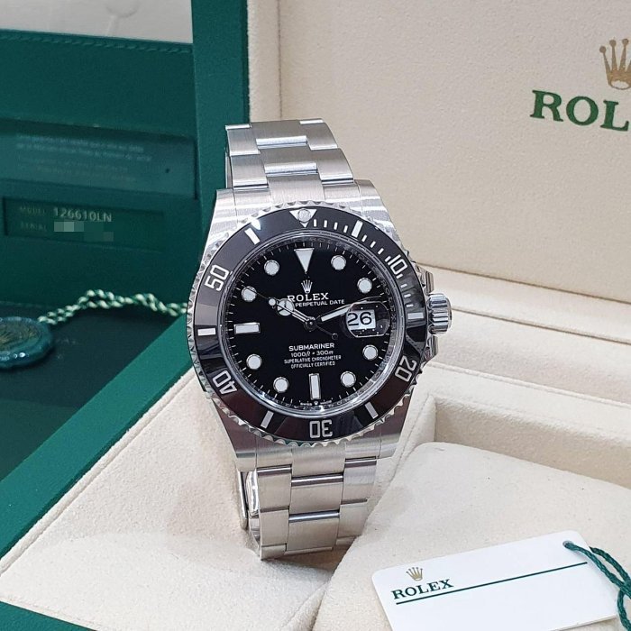 【大眾名錶】ROLEX 勞力士 126610LN Submariner 2021/04全配件 熱門款 大眾名錶G171-1