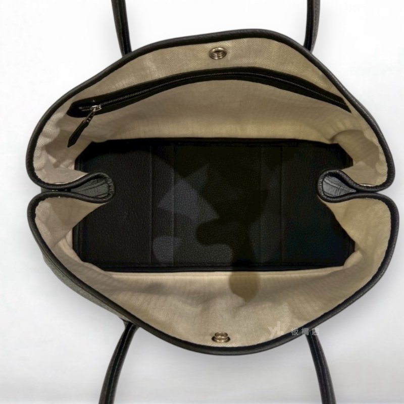 S5395-Hermes 黑色Negonda皮 Garden Party 36CM-5