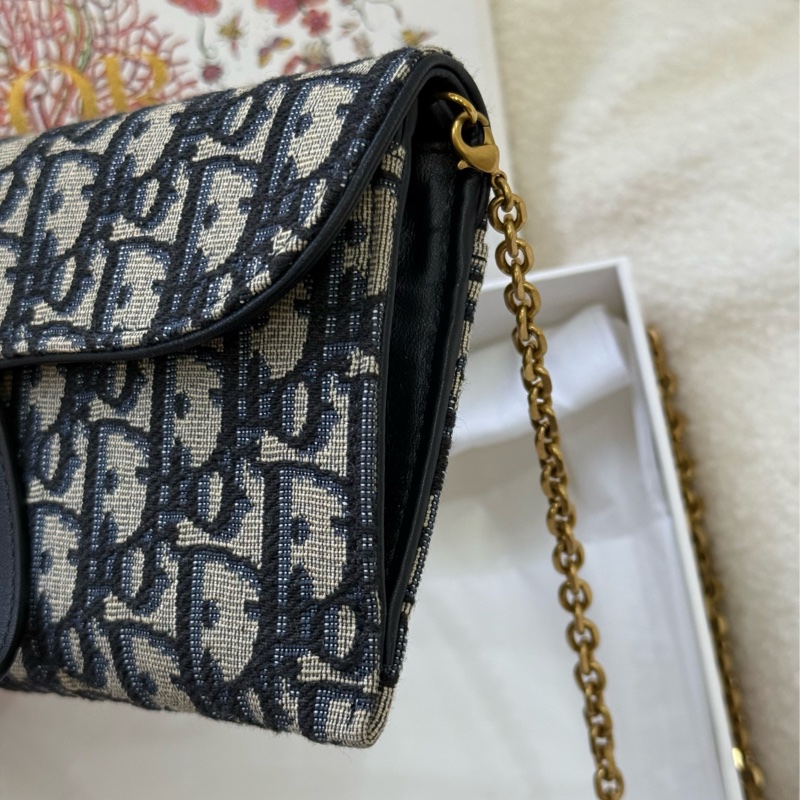 （2025momo購證🈵全配）Dior saddle woc 小號 購入近六萬-3