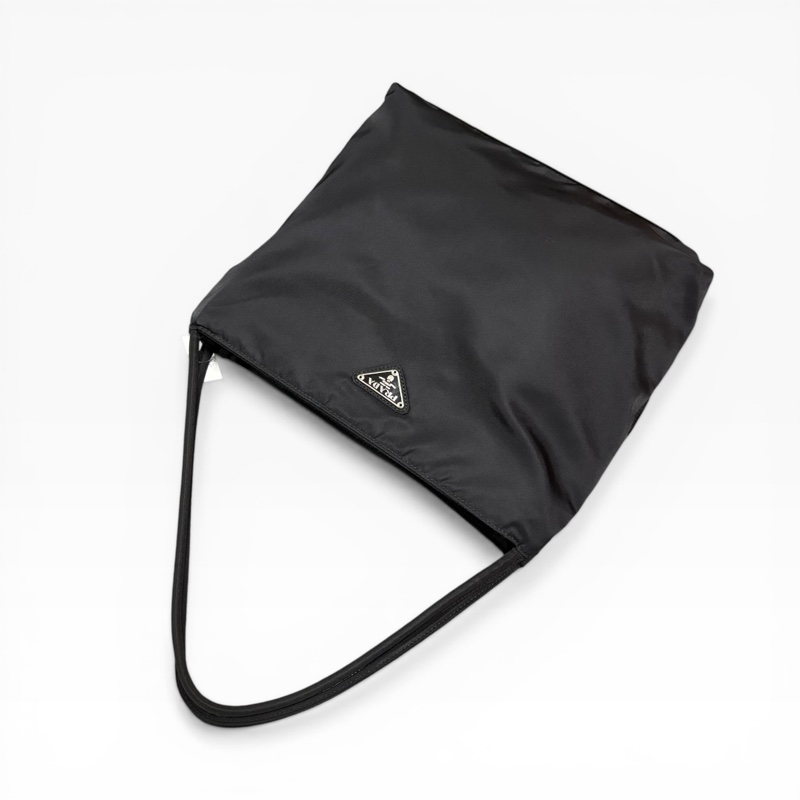 Prada 經典黑色尼龍托特包 Nylon tote bag 單肩包 手提包 28cm-0