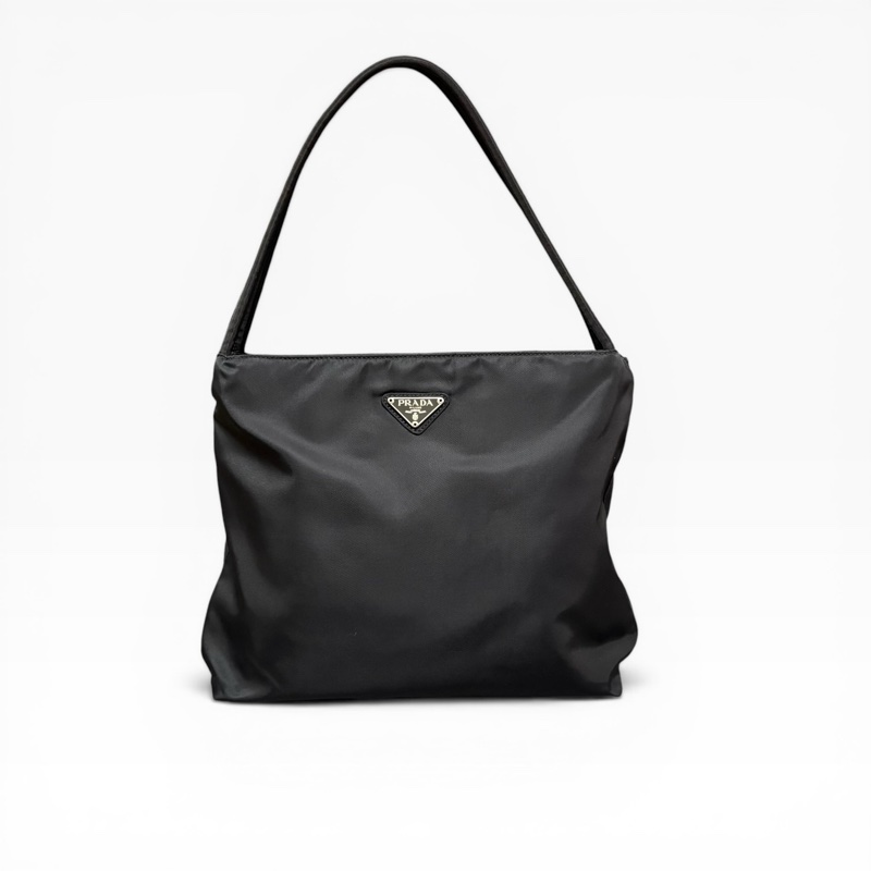 Prada 經典黑色尼龍托特包 Nylon tote bag 單肩包 手提包 28cm-2