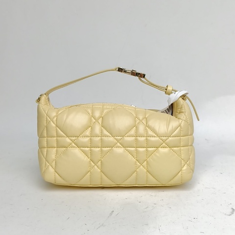 DIOR DiortravelNomad飯盒包中號黃色牛皮金扣2022