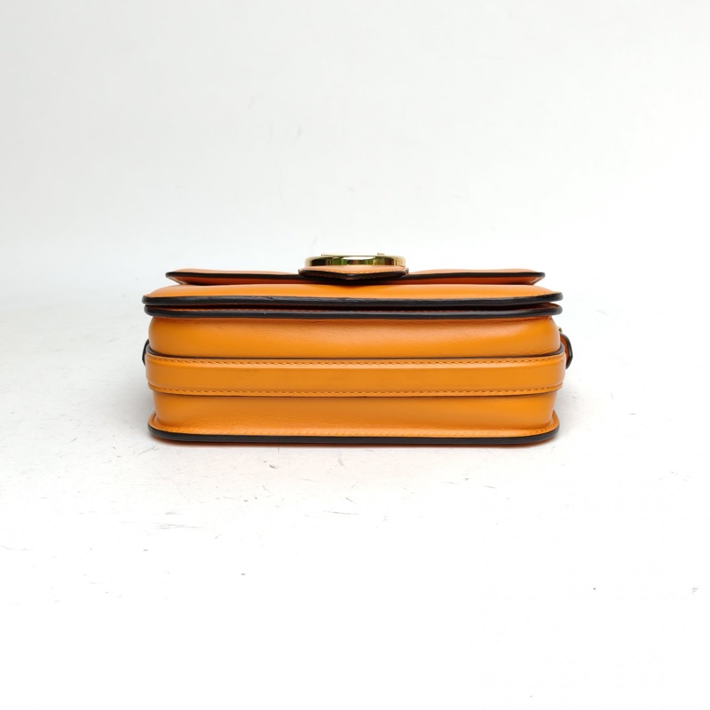 LOUIS VUITTON Pont9細肩帶橘色牛皮晶片-3