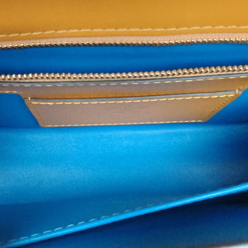 LOUIS VUITTON Pont9細肩帶橘色牛皮晶片-5