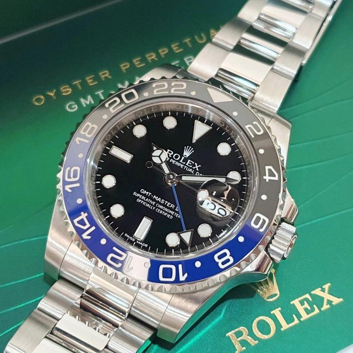 【大眾名錶】ROLEX 勞力士116710BLNR 2014/03全配件 停產搶手款 蝙蝠俠 黑藍陶瓷圈 GMT兩地時區 B1169-8