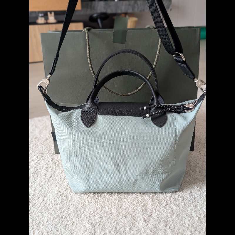 全新👜 Longchamp 小號手提斜背包（附背帶）-6