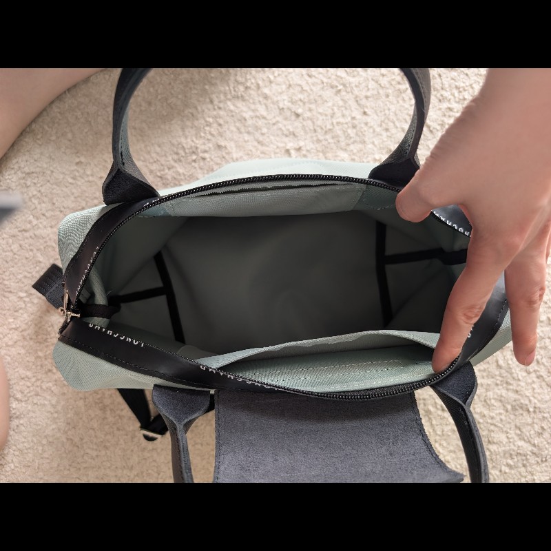 全新👜 Longchamp 小號手提斜背包（附背帶）-8