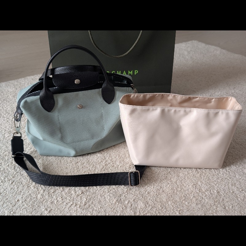 全新👜 Longchamp 小號手提斜背包（附背帶）-10