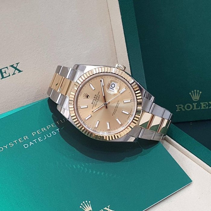 【大眾名錶】ROLEX 勞力士 126333 Datejust 蠔式日誌 2025/10全配件 金色面盤 三版帶 已貼膜 B1189-4