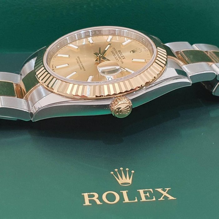 【大眾名錶】ROLEX 勞力士 126333 Datejust 蠔式日誌 2025/10全配件 金色面盤 三版帶 已貼膜 B1189-6