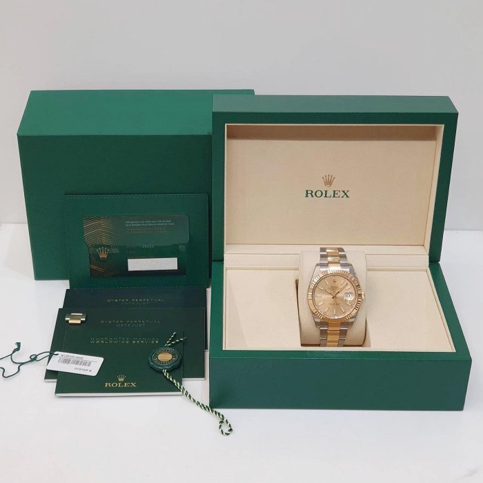 【大眾名錶】ROLEX 勞力士 126333 Datejust 蠔式日誌 2025/10全配件 金色面盤 三版帶 已貼膜 B1189-9