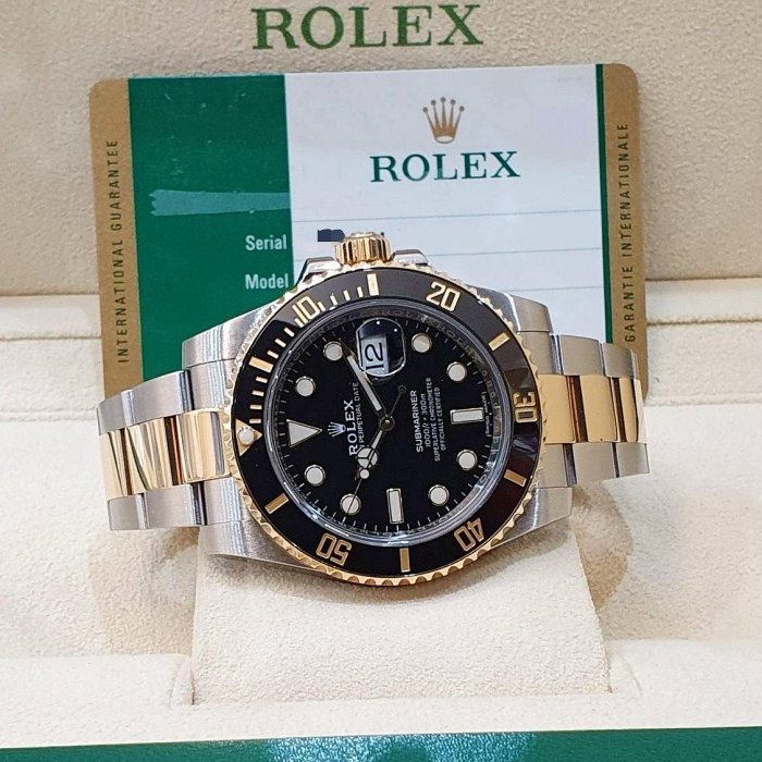 【大眾名錶】 Rolex 勞力士 116613LN Submariner 半金黑水鬼 2020/06 熱門停產款 錶徑40mm 自動上鍊 B1126-1