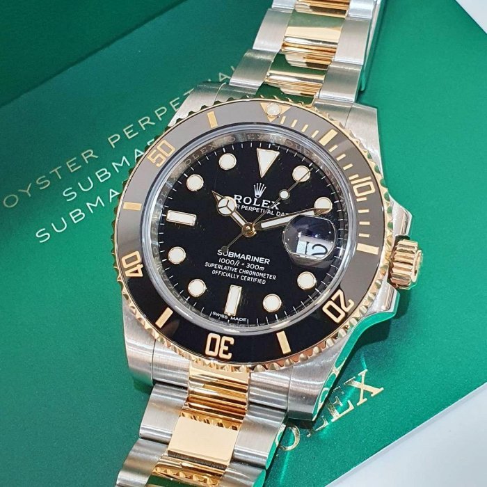 【大眾名錶】 Rolex 勞力士 116613LN Submariner 半金黑水鬼 2020/06 熱門停產款 錶徑40mm 自動上鍊 B1126-8
