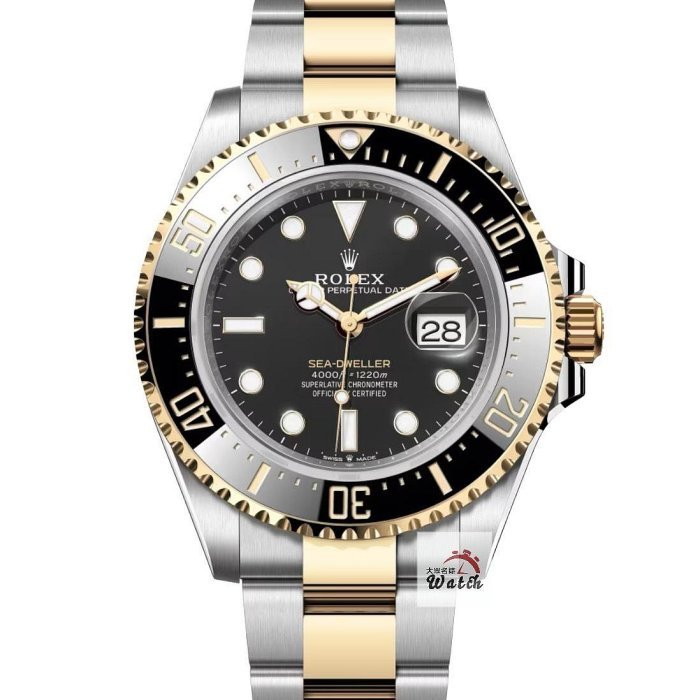 【大眾名錶】ROLEX 勞力士 126603 Sea-Dweller 2019/10全配件 單金海使 半金海使 已貼膜 排氦氣閥 錶徑43mm B1072-0