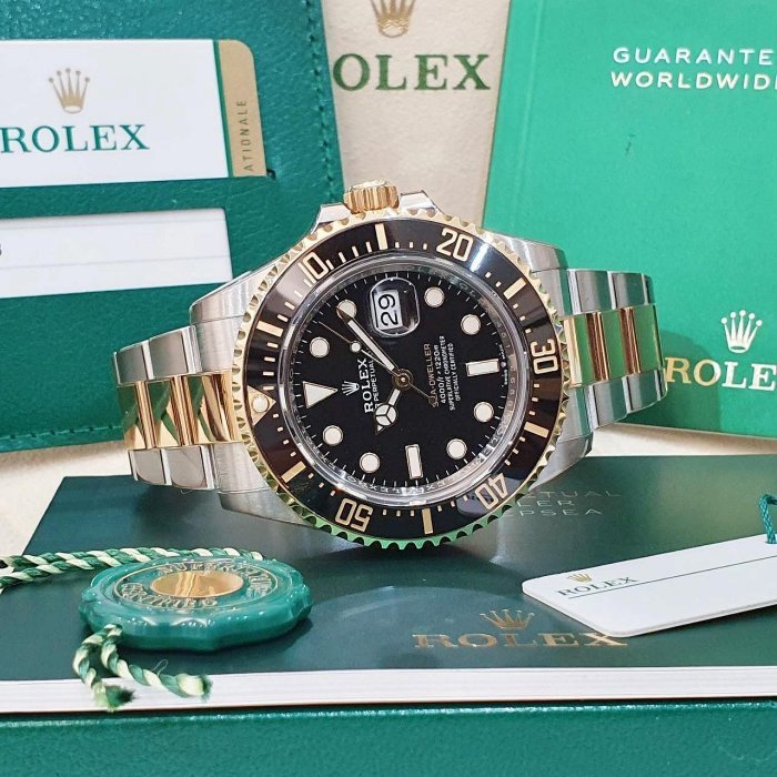 【大眾名錶】ROLEX 勞力士 126603 Sea-Dweller 2019/10全配件 單金海使 半金海使 已貼膜 排氦氣閥 錶徑43mm B1072-4