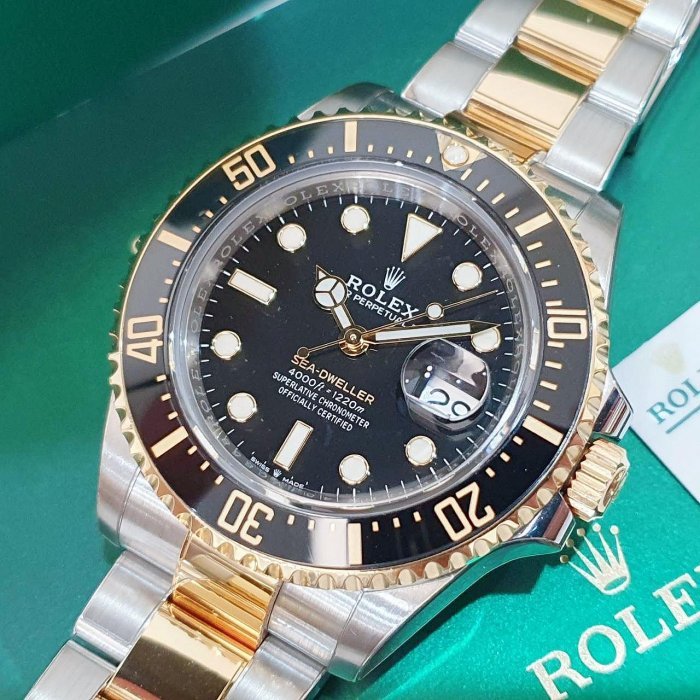 【大眾名錶】ROLEX 勞力士 126603 Sea-Dweller 2019/10全配件 單金海使 半金海使 已貼膜 排氦氣閥 錶徑43mm B1072-8