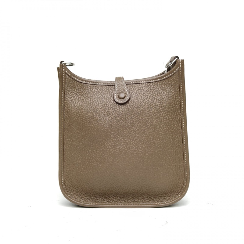 HERMES Evelynemini16大象灰TC皮U刻銀扣-2
