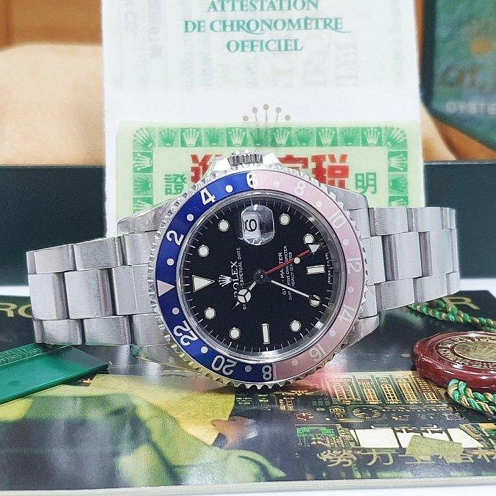 【大眾名錶】ROLEX 勞力士 16700 GMT 老勞大全套 原況未整理 褪色紅藍圈 T25面盤 台灣AD 大眾名錶B135-1