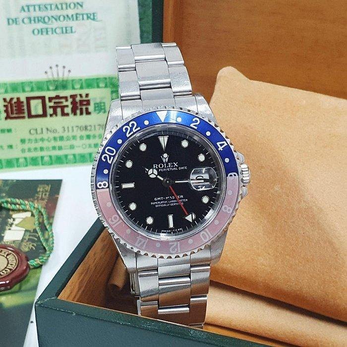 【大眾名錶】ROLEX 勞力士 16700 GMT 老勞大全套 原況未整理 褪色紅藍圈 T25面盤 台灣AD 大眾名錶B135-2