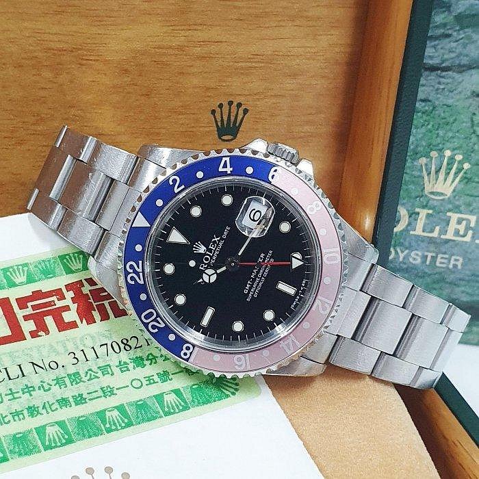 【大眾名錶】ROLEX 勞力士 16700 GMT 老勞大全套 原況未整理 褪色紅藍圈 T25面盤 台灣AD 大眾名錶B135-3