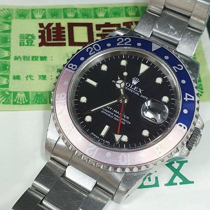 【大眾名錶】ROLEX 勞力士 16700 GMT 老勞大全套 原況未整理 褪色紅藍圈 T25面盤 台灣AD 大眾名錶B135-4