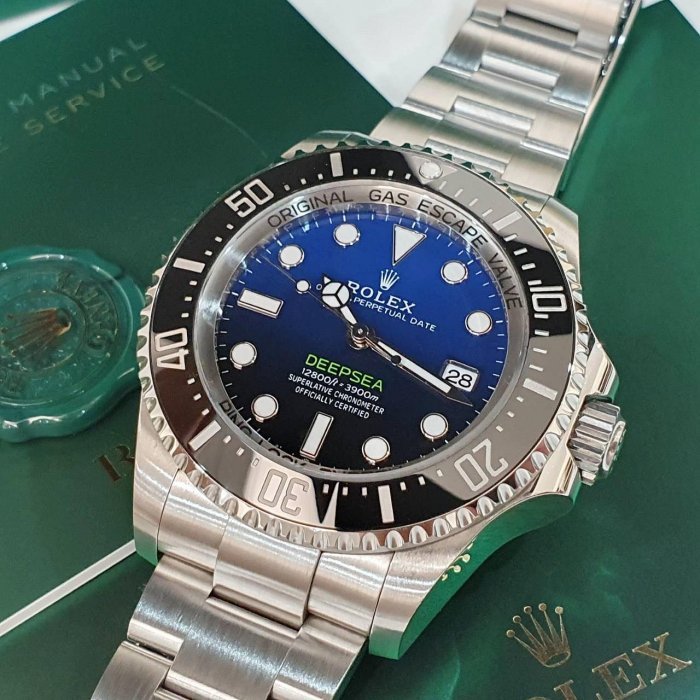 【大眾名錶】ROLEX 勞力士 136660DB Deepsea 2025/02全配件 最新款 漸層藍水鬼王 錶扣原廠膠膜 G217-8