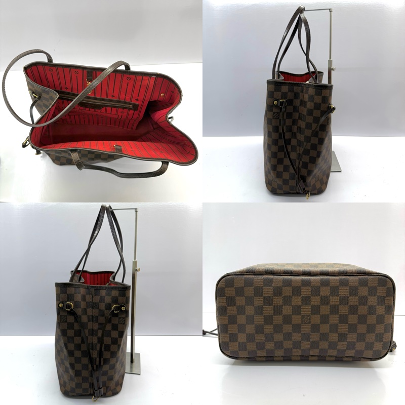LOUIS VUITTON 路易威登  棋盤格NEVERFULL MM 肩背包 OLD VERSION N51105-2