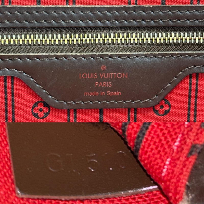 LOUIS VUITTON 路易威登  棋盤格NEVERFULL MM 肩背包 OLD VERSION N51105-6