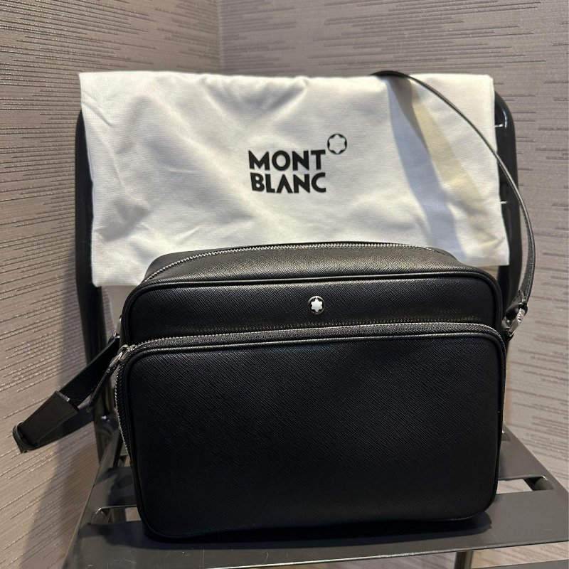💎Han's house精品服飾💎MONTBLANC 萬寶龍 防刮牛皮 相機 包 義大利製 現貨 原價37800-0