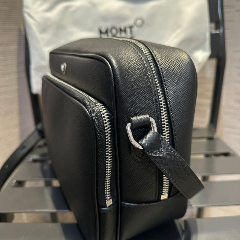 💎Han's house精品服飾💎MONTBLANC 萬寶龍 防刮牛皮 相機 包 義大利製 現貨 原價37800-2