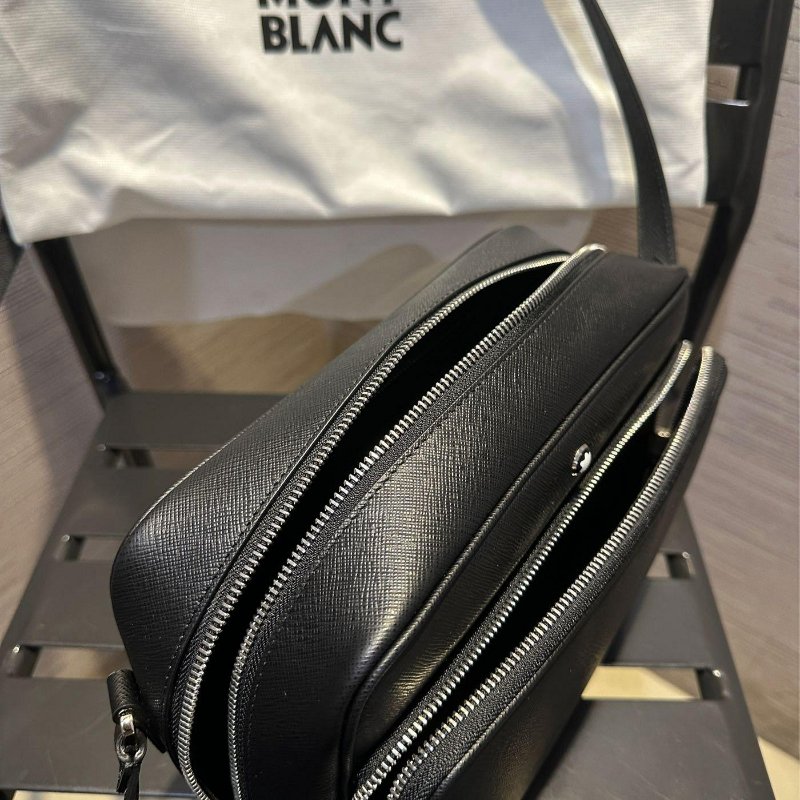 💎Han's house精品服飾💎MONTBLANC 萬寶龍 防刮牛皮 相機 包 義大利製 現貨 原價37800-5