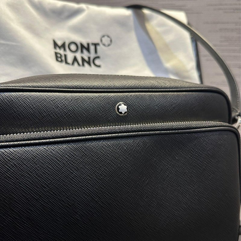 💎Han's house精品服飾💎MONTBLANC 萬寶龍 防刮牛皮 相機 包 義大利製 現貨 原價37800-6