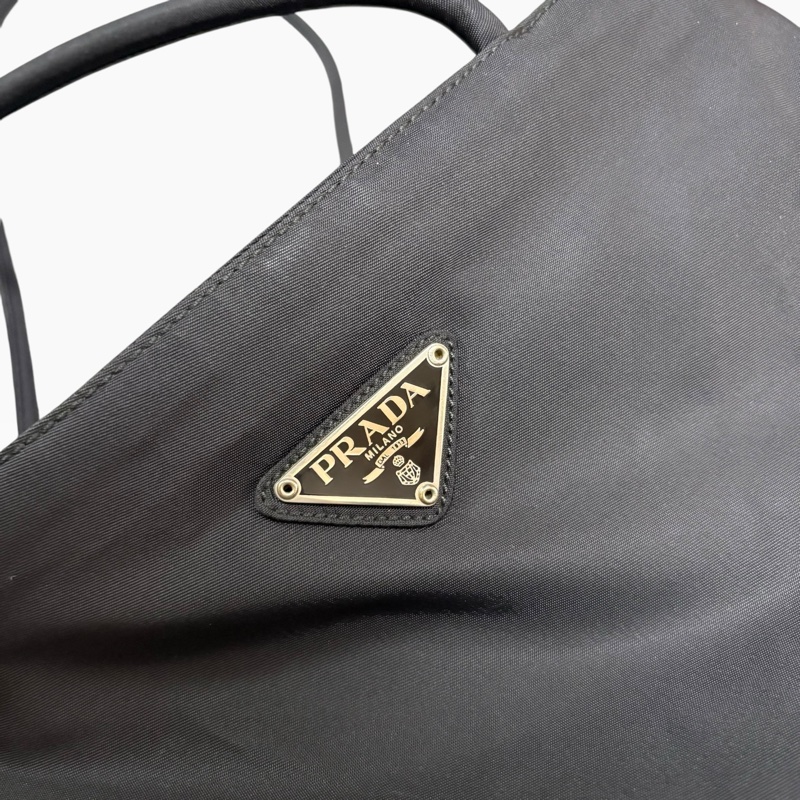 Prada 經典黑色尼龍托特包 Nylon tote bag 單肩包 手提包-10