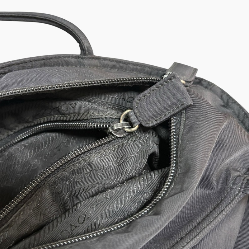 Prada 經典黑色尼龍托特包 Nylon tote bag 單肩包 手提包-18