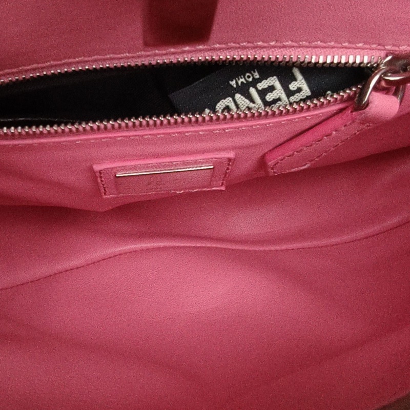 FENDI PEEKABOOMini23cm拼色羊皮銀扣-5