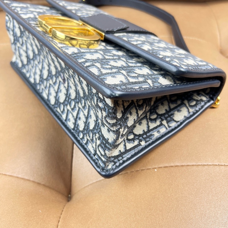 迪奧Dior  蒙田30中號藍色鏈條款-2