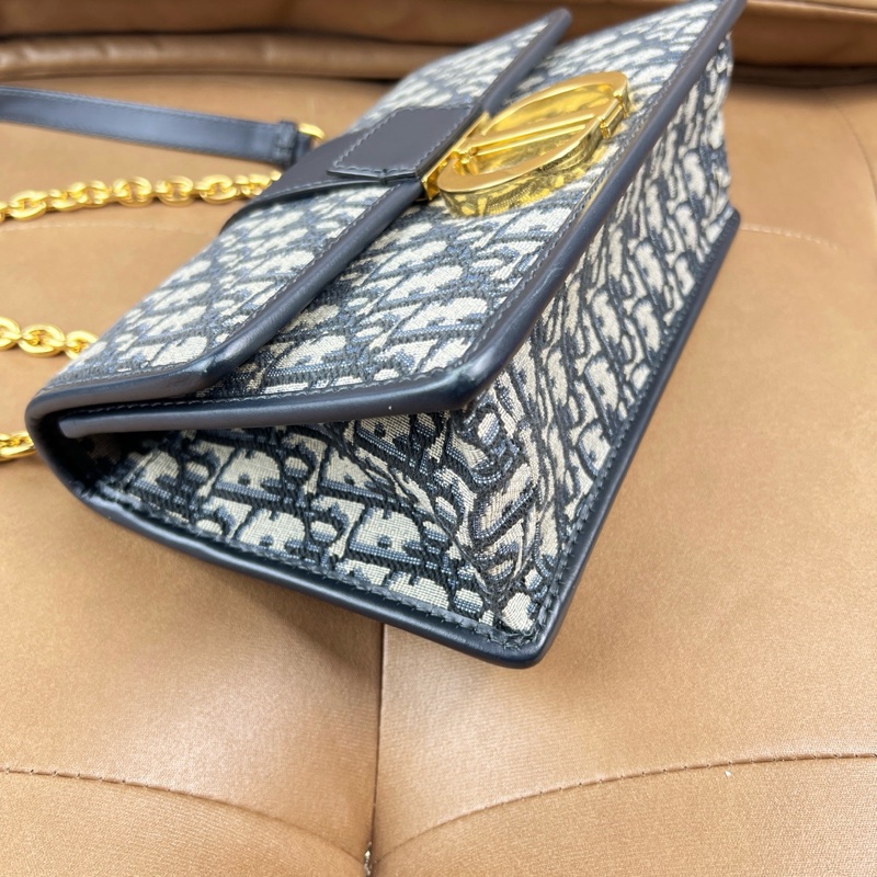 迪奧Dior  蒙田30中號藍色鏈條款-3
