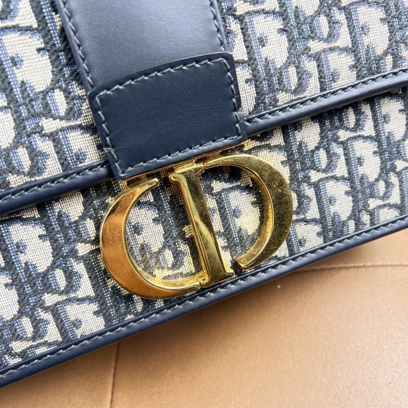 迪奧Dior  蒙田30中號藍色鏈條款-5