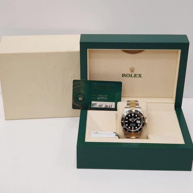 【大眾名錶】 ROLEX勞力士 126613LN Submariner 潛航者 2021/01綠卡 大眾名錶B1049-9